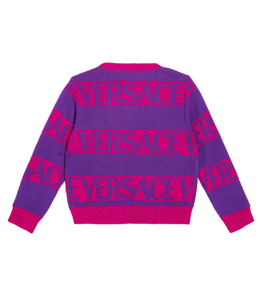  Versace Kids Versace Kids Versace Allover Wool Sweater 