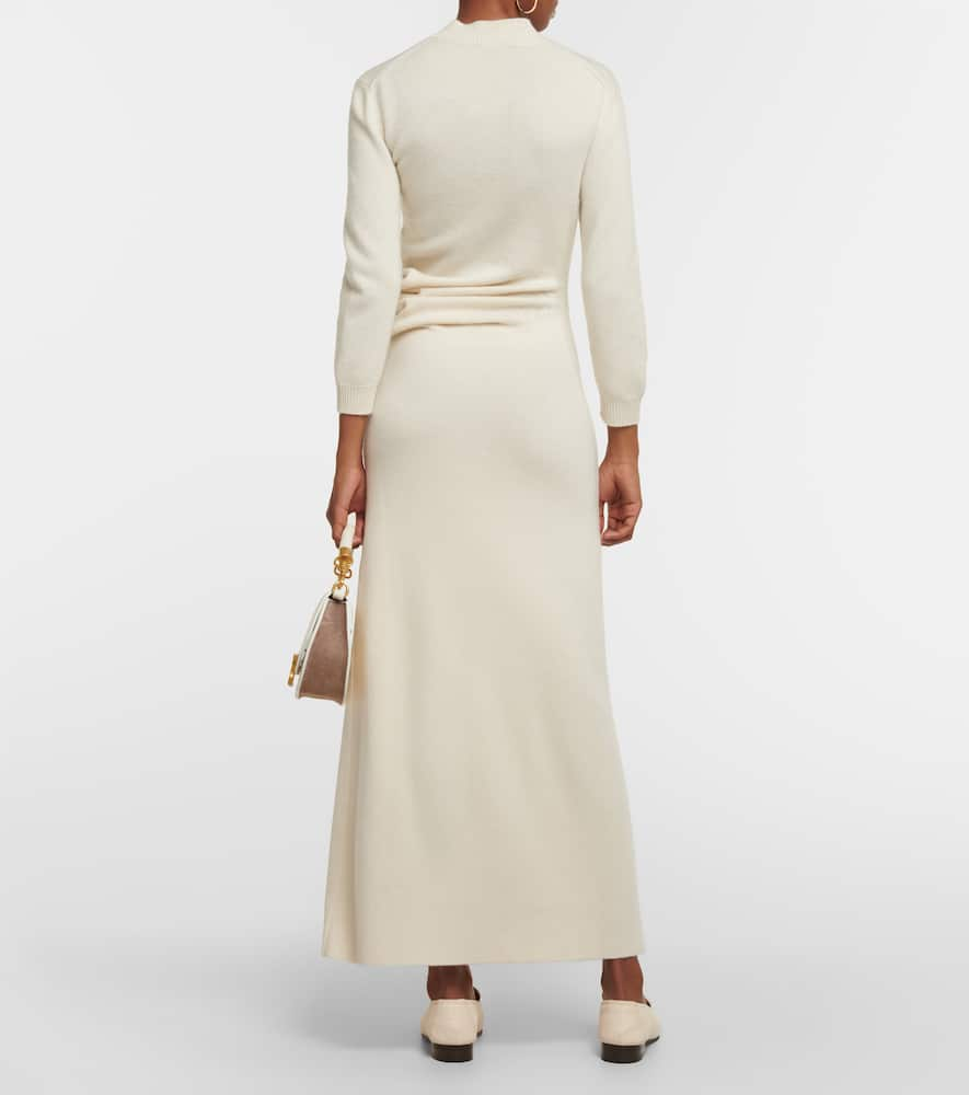 Shop Loro Piana Queenstown Cashmere Maxi Dress In Neutrals