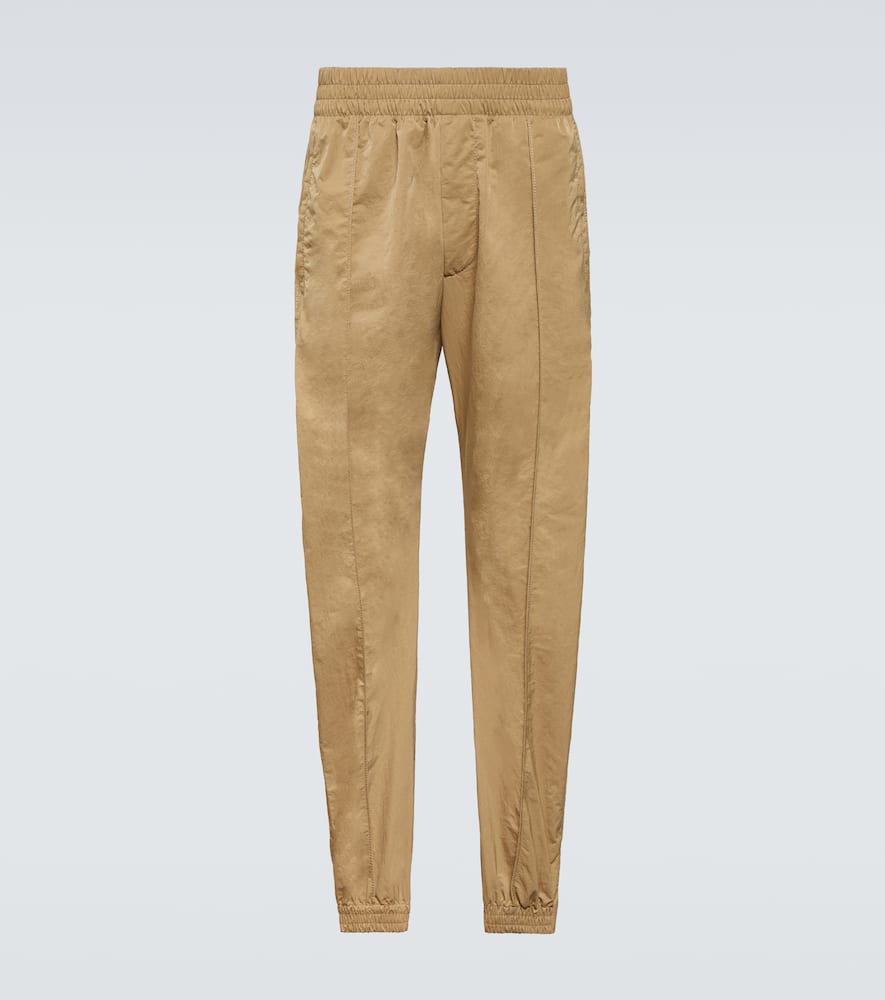 Shop Bottega Veneta Zipped Track Pants In Brown