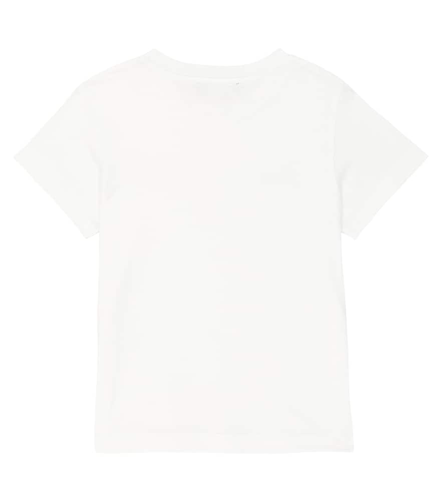 Balmain Logo Cotton Jersey T-shirt In White