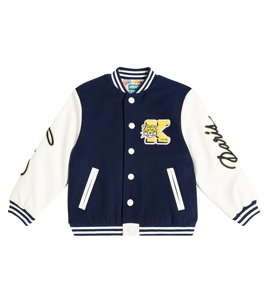 Kenzo Kids Wool-blend varsity jacket