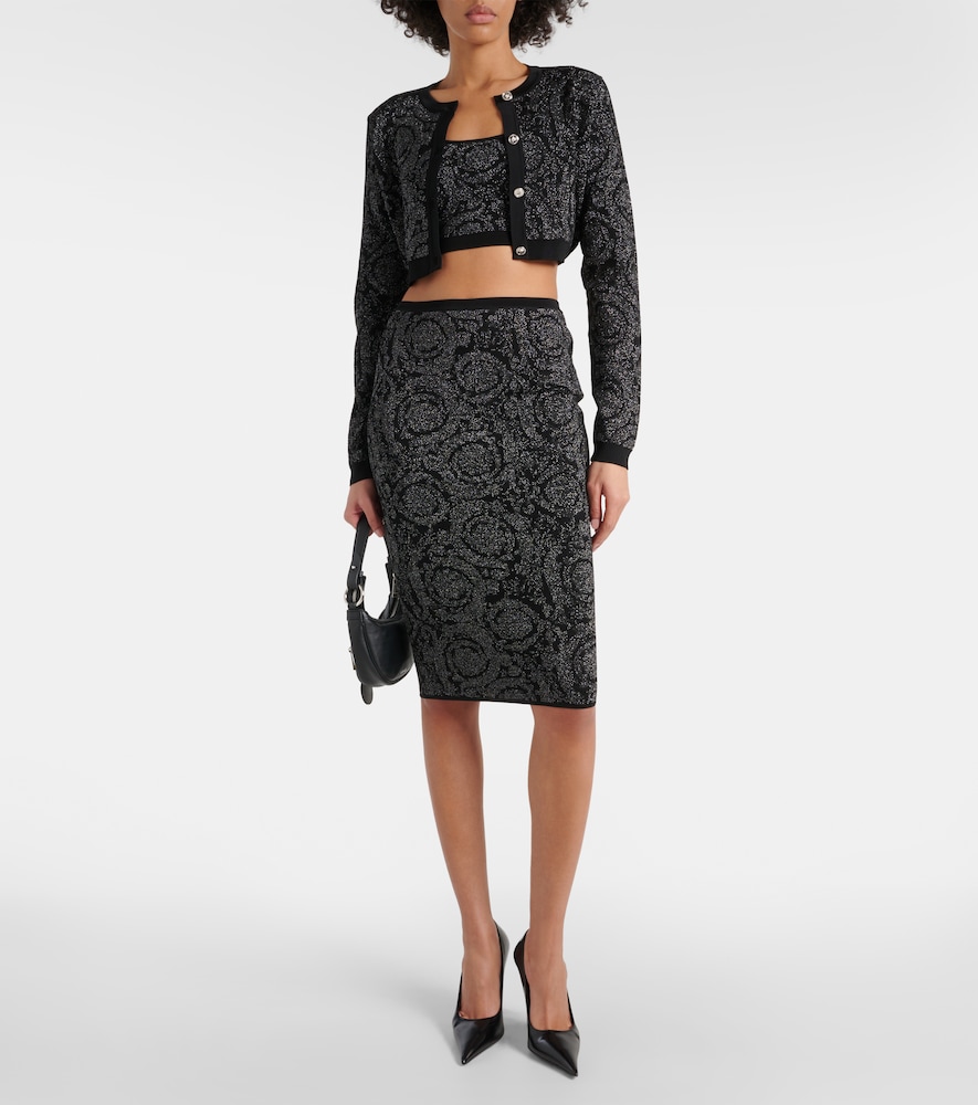  Versace Versace Cropped-cardigan Barocco 