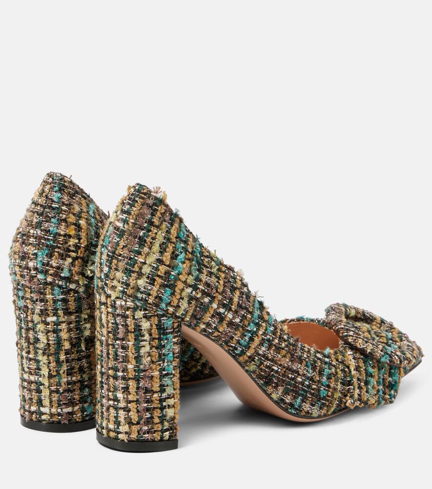 Gianvito Rossi 85 Tweed Pumps In Brown