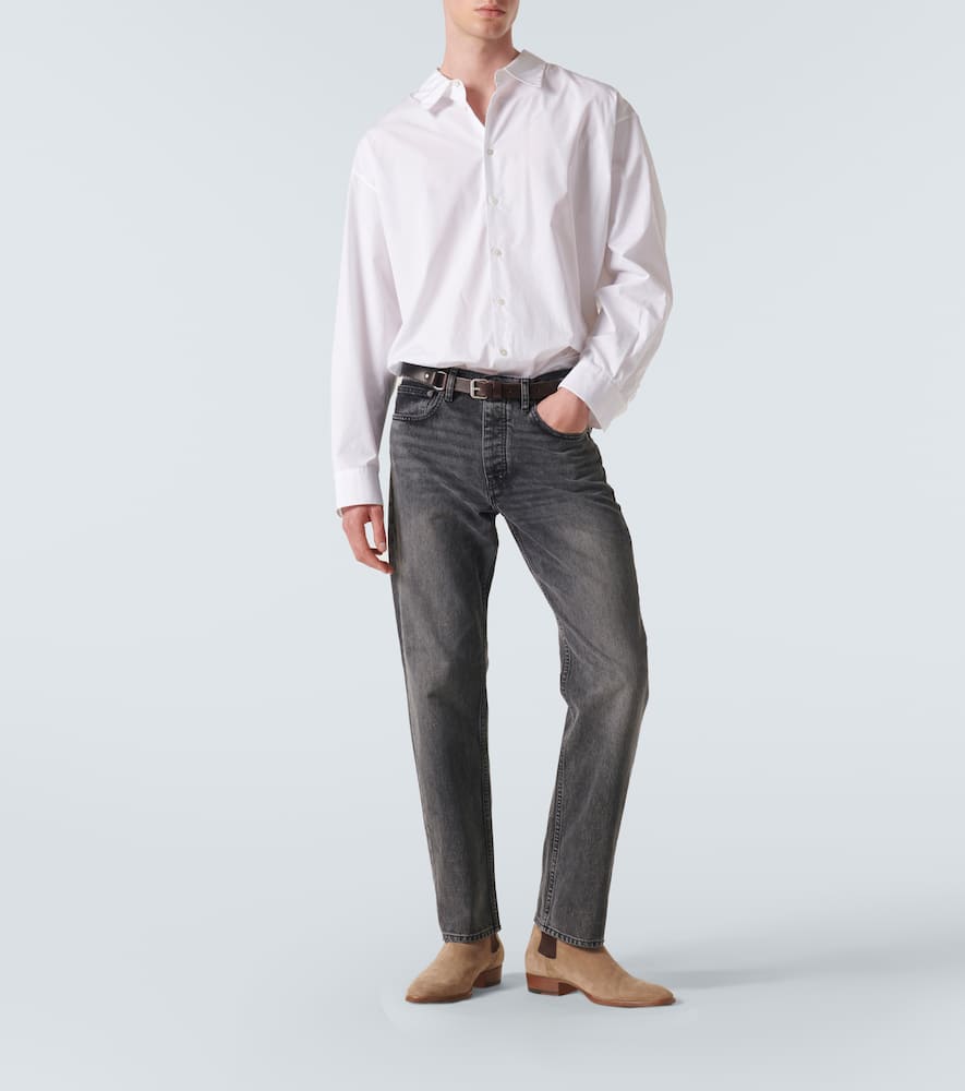 Frame Mid-rise straight jeans