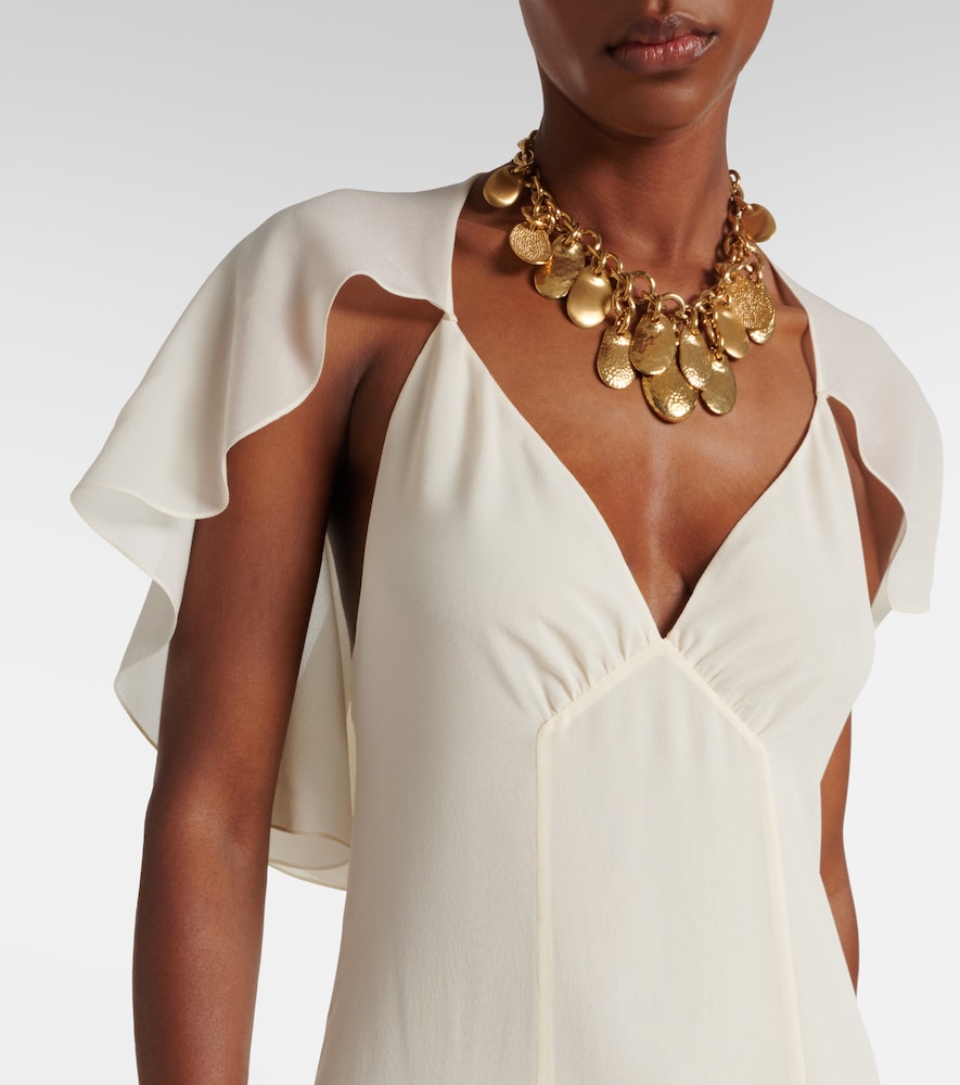  Chloe Chloé Midikleid Aus Seidenchiffon 