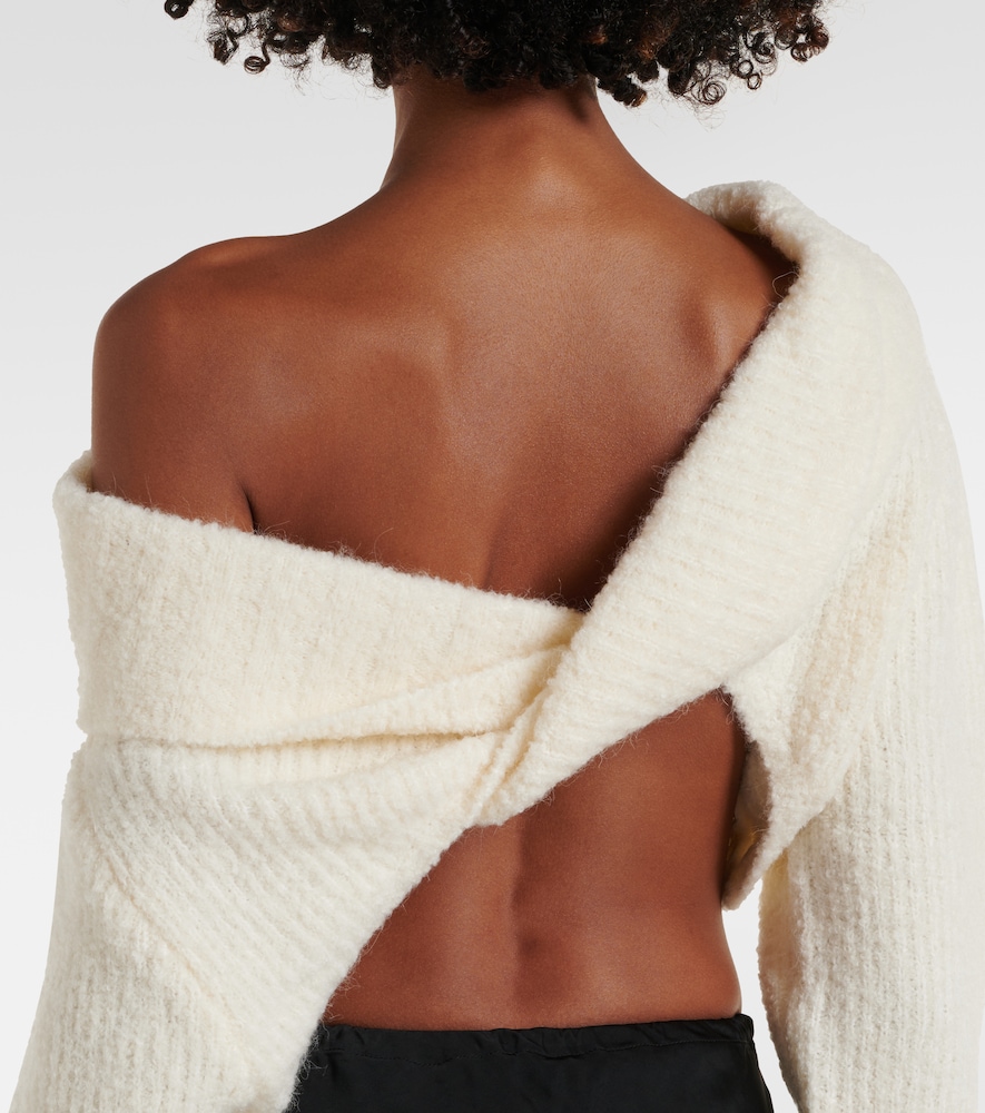  Christopher Esber Christopher Esber Off-shoulder Bouclã© Sweater 