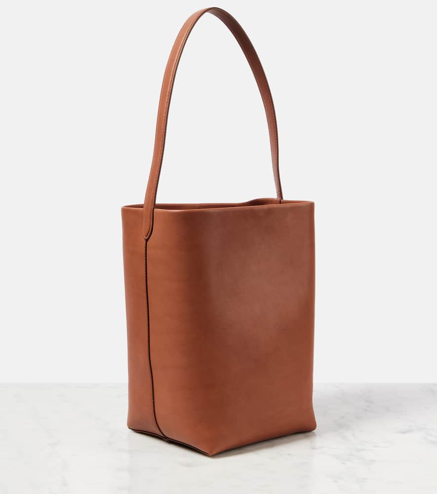 The Row Park N/s Medium Leather Tote Bag In Neutrals