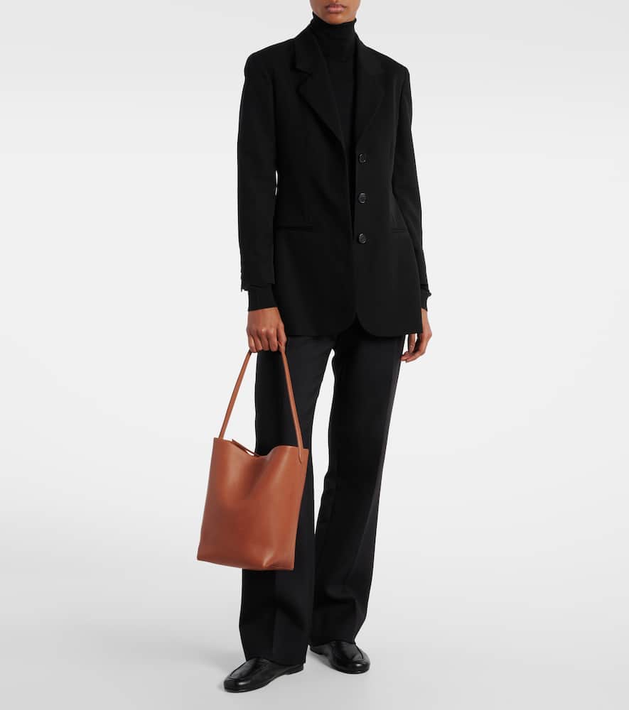 The Row Park N/s Medium Leather Tote Bag In Neutrals