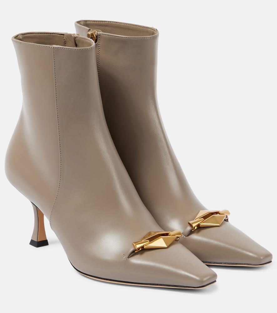 JIMMY CHOO RYKER 70 LEATHER ANKLE BOOTS