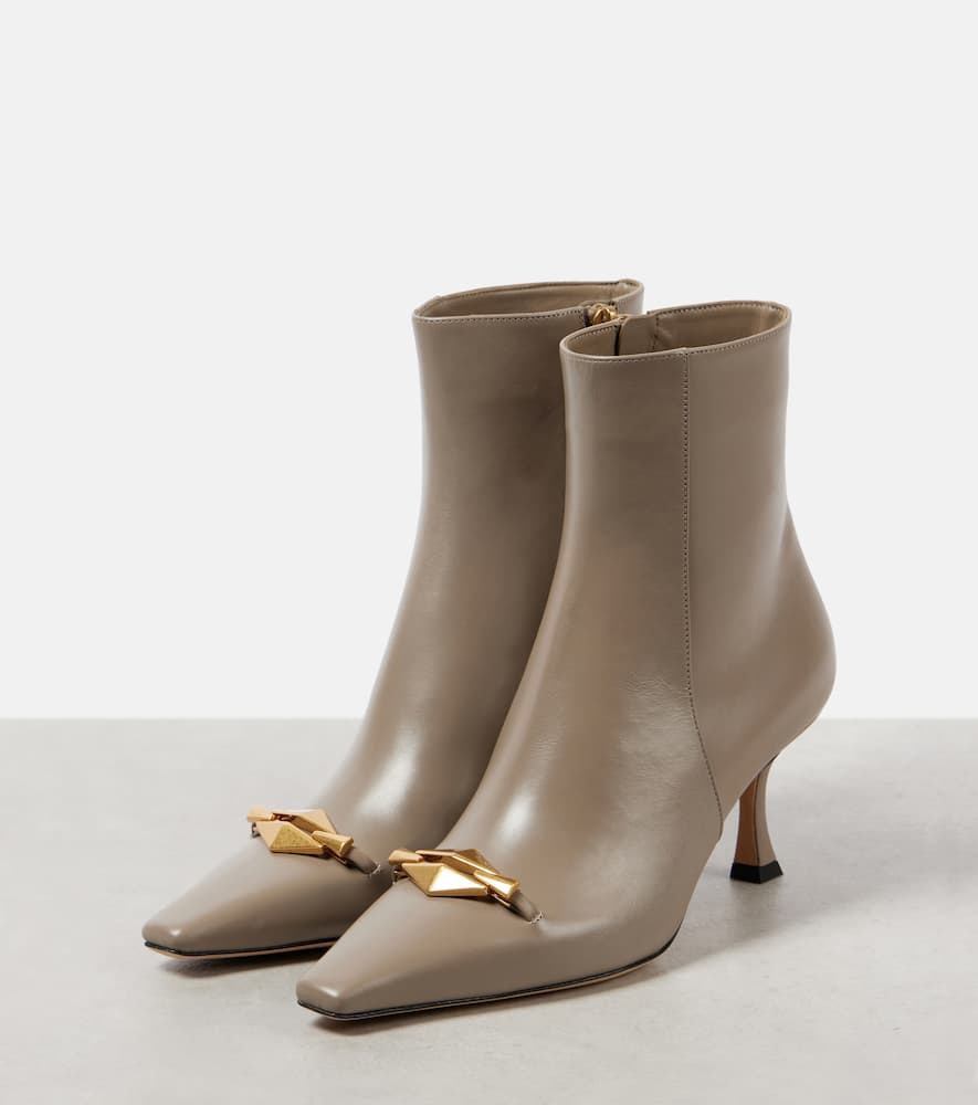 JIMMY CHOO RYKER 70 LEATHER ANKLE BOOTS