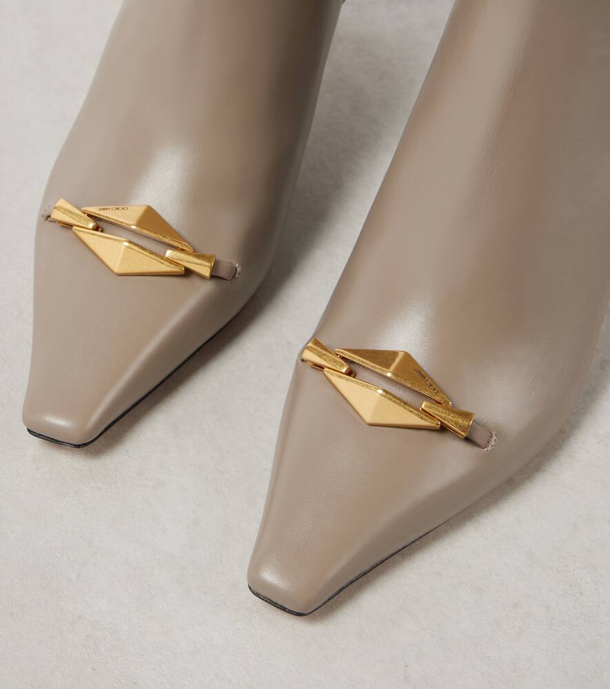 JIMMY CHOO RYKER 70 LEATHER ANKLE BOOTS