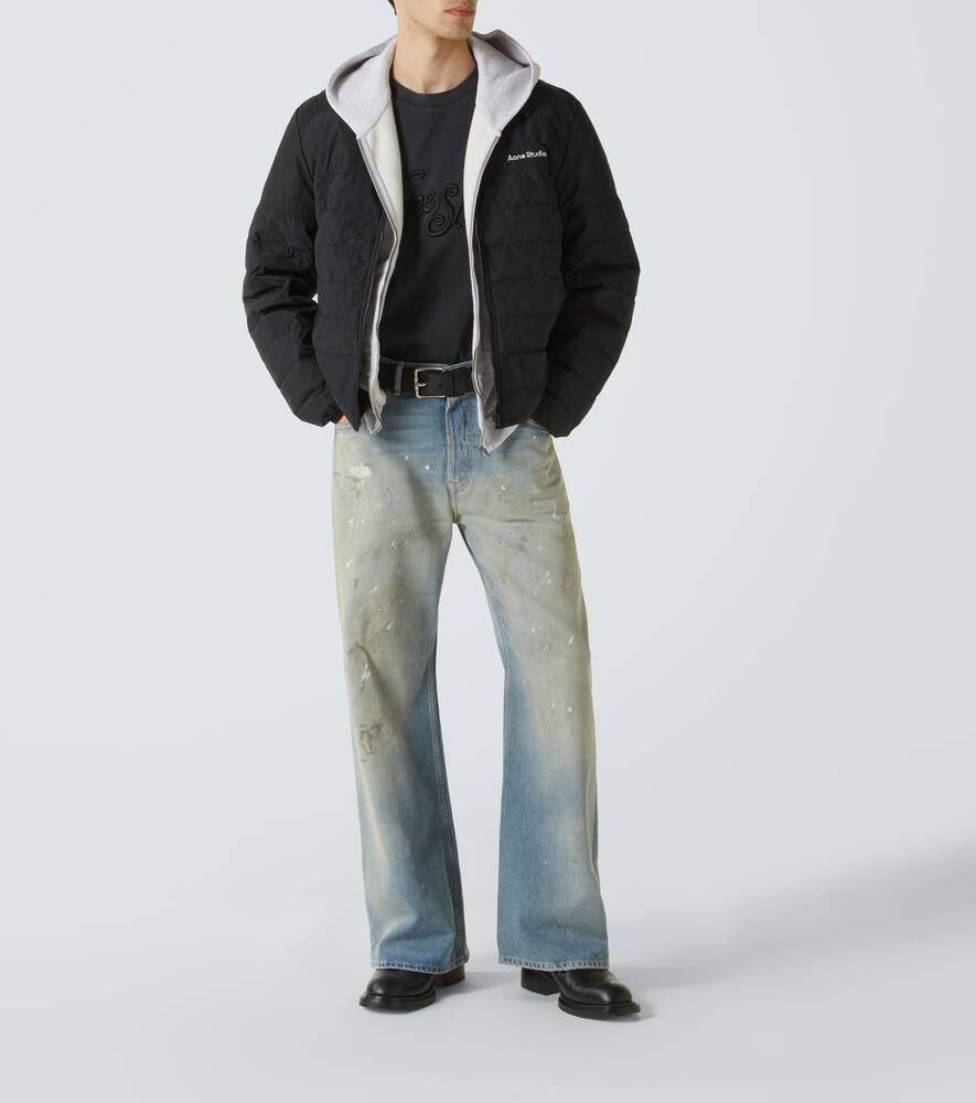 Acne Studios Technical Down Jacket In Schwarz