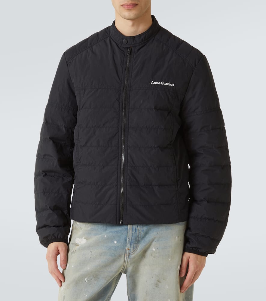 Acne Studios Technical Down Jacket In Schwarz