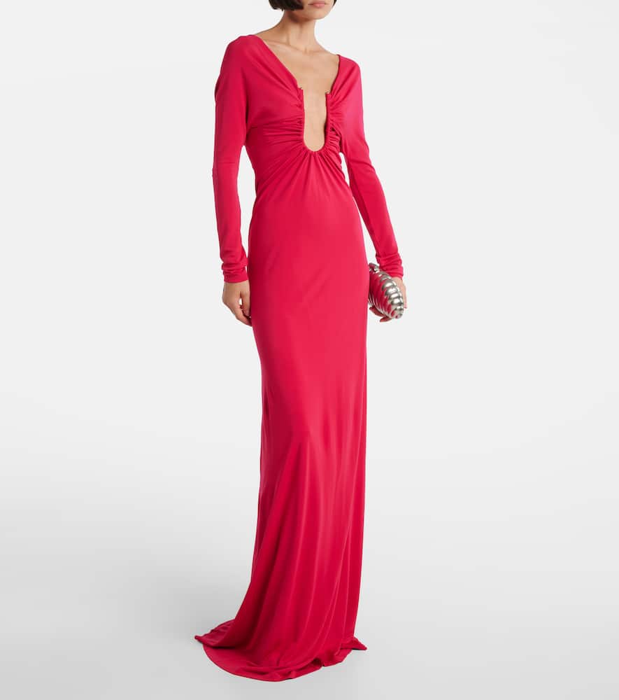 Christopher Esber Robe Arced Palm In Pink