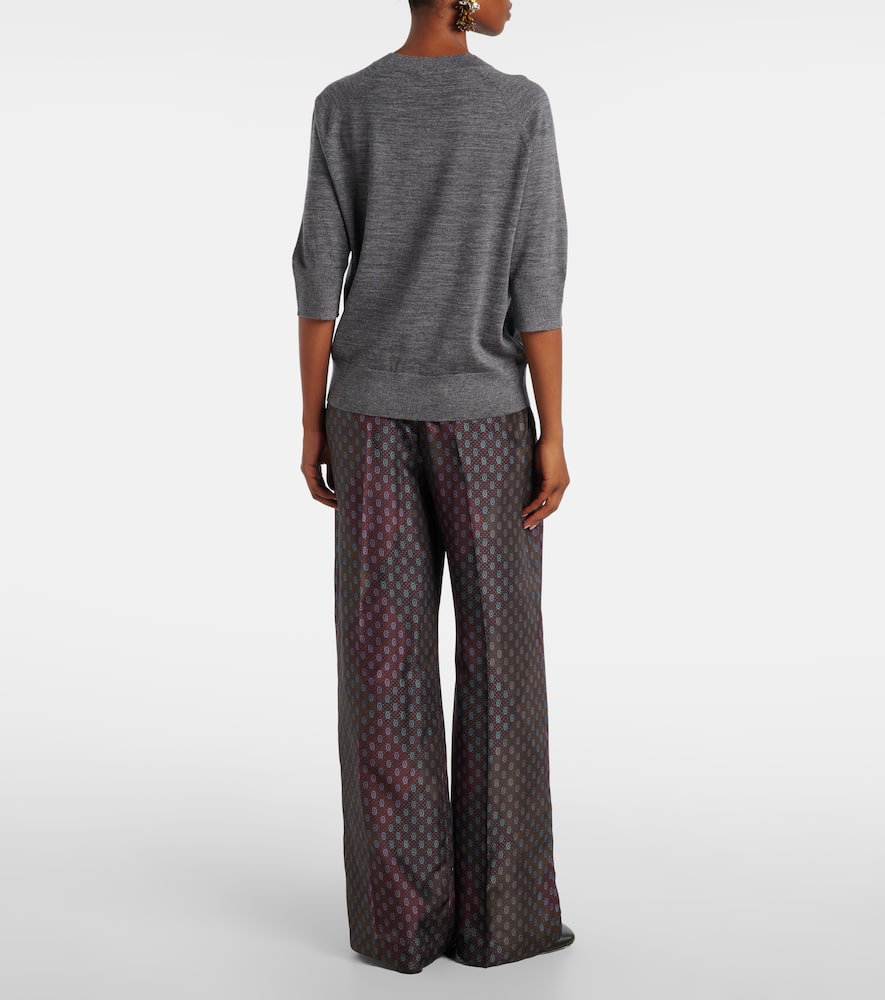 Dries Van Noten Pullover Aus Wolle In Gray