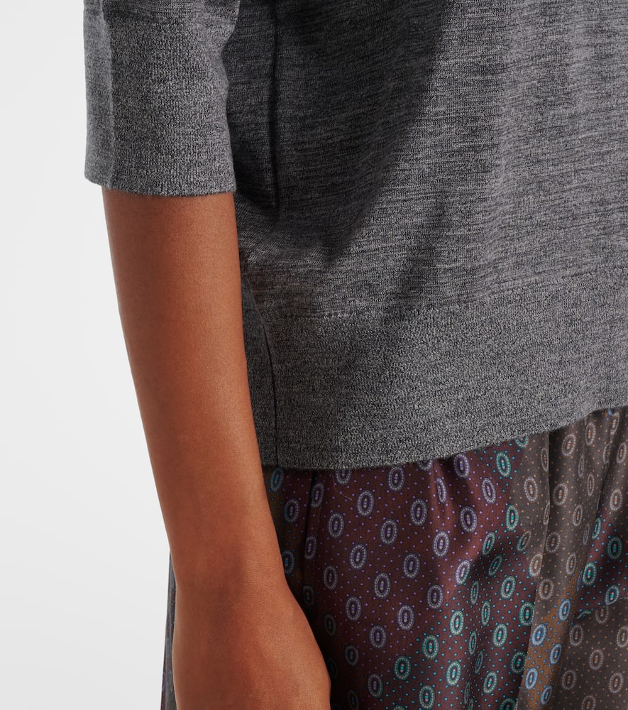 Dries Van Noten Pullover Aus Wolle In Gray