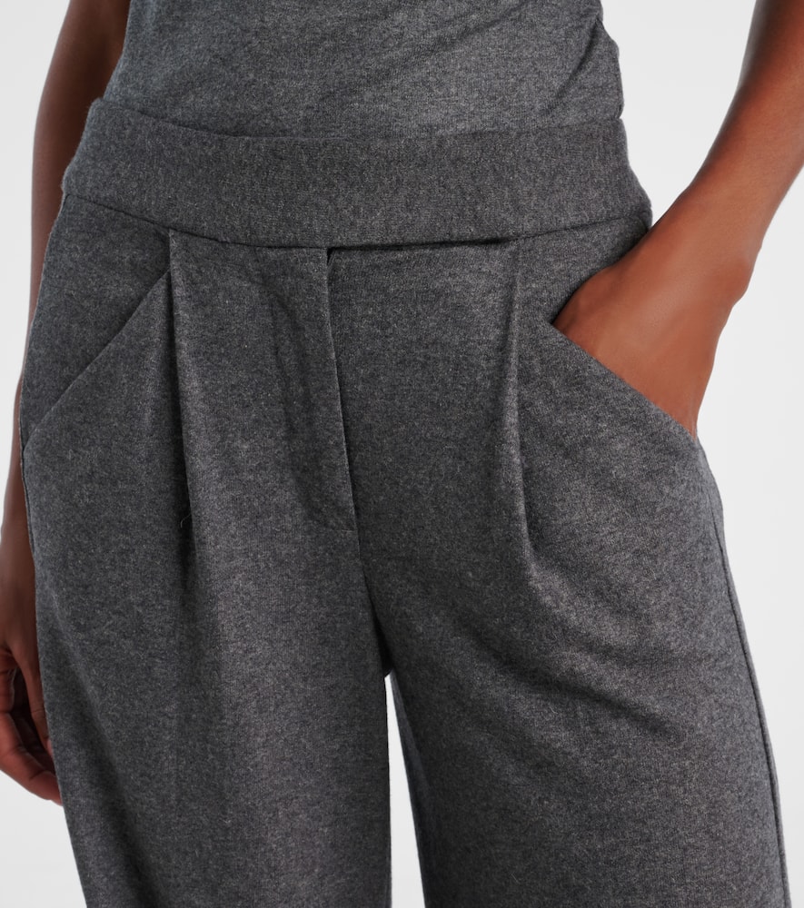 Veronica Beard High-rise Wide-leg Pants In Gray