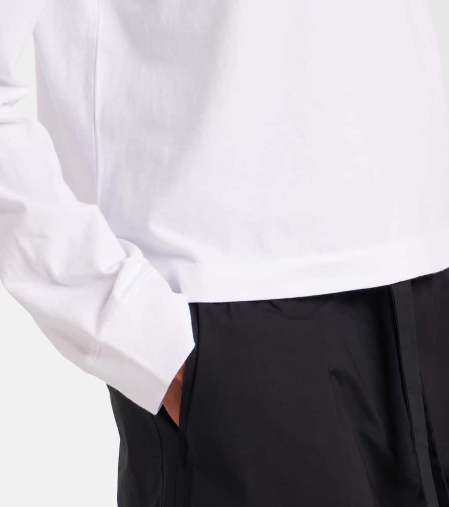 Leset Margo Cotton Jersey Polo Sweater In White