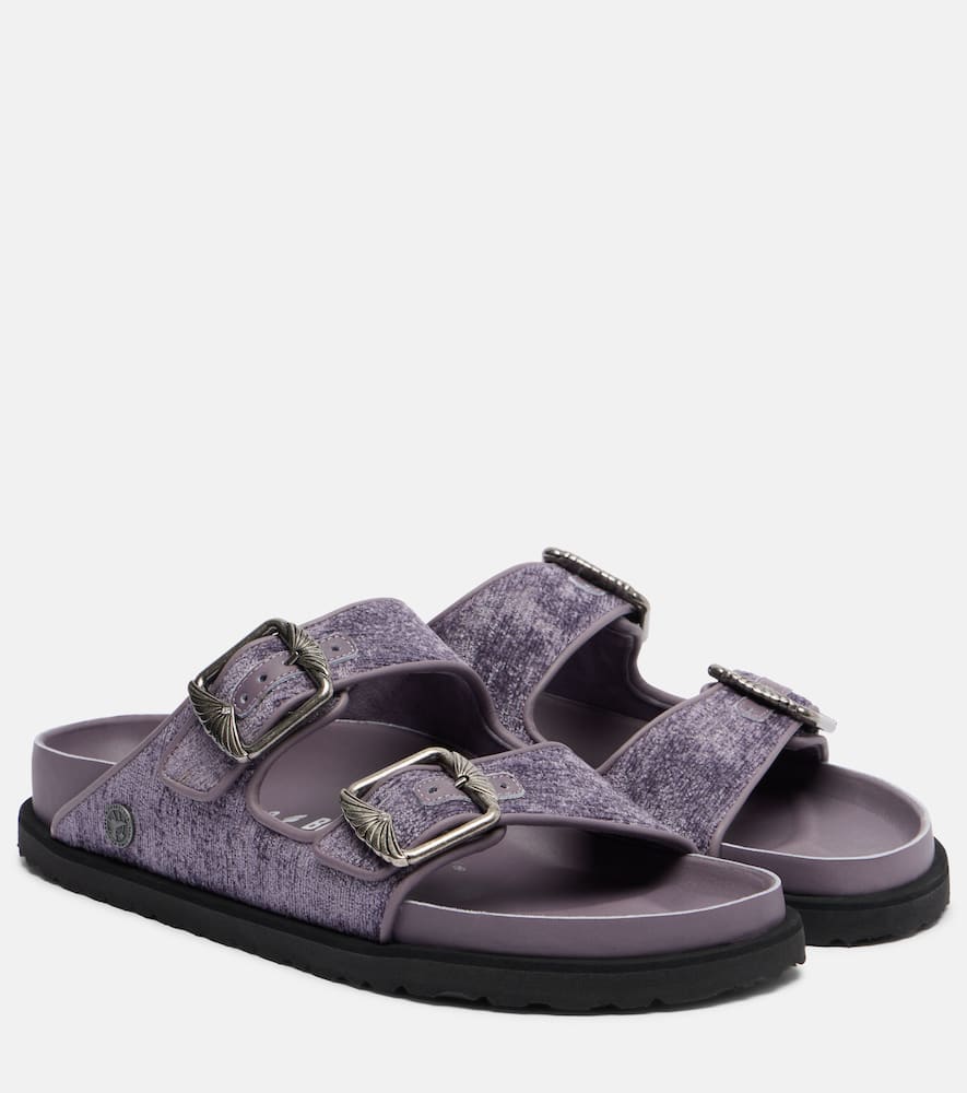 Birkenstock 1774 Sandalen Arizona Aus Samt In Purple