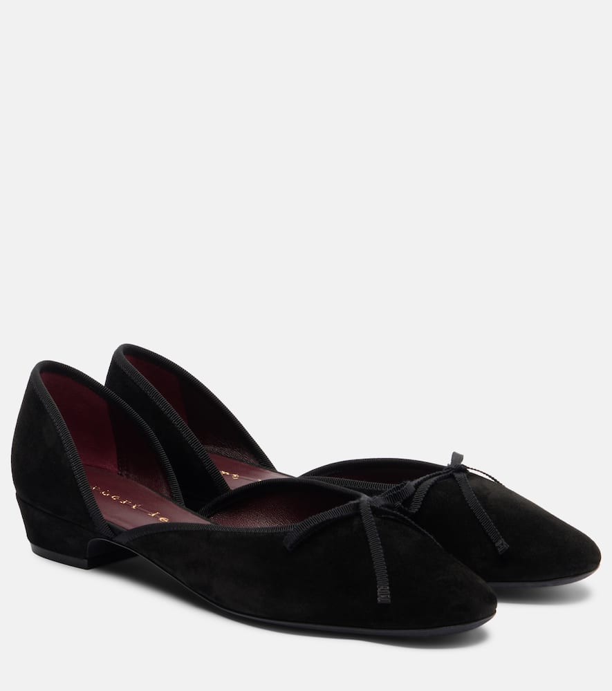 Herbert Levine 247 Suede Ballet Flats In Multi