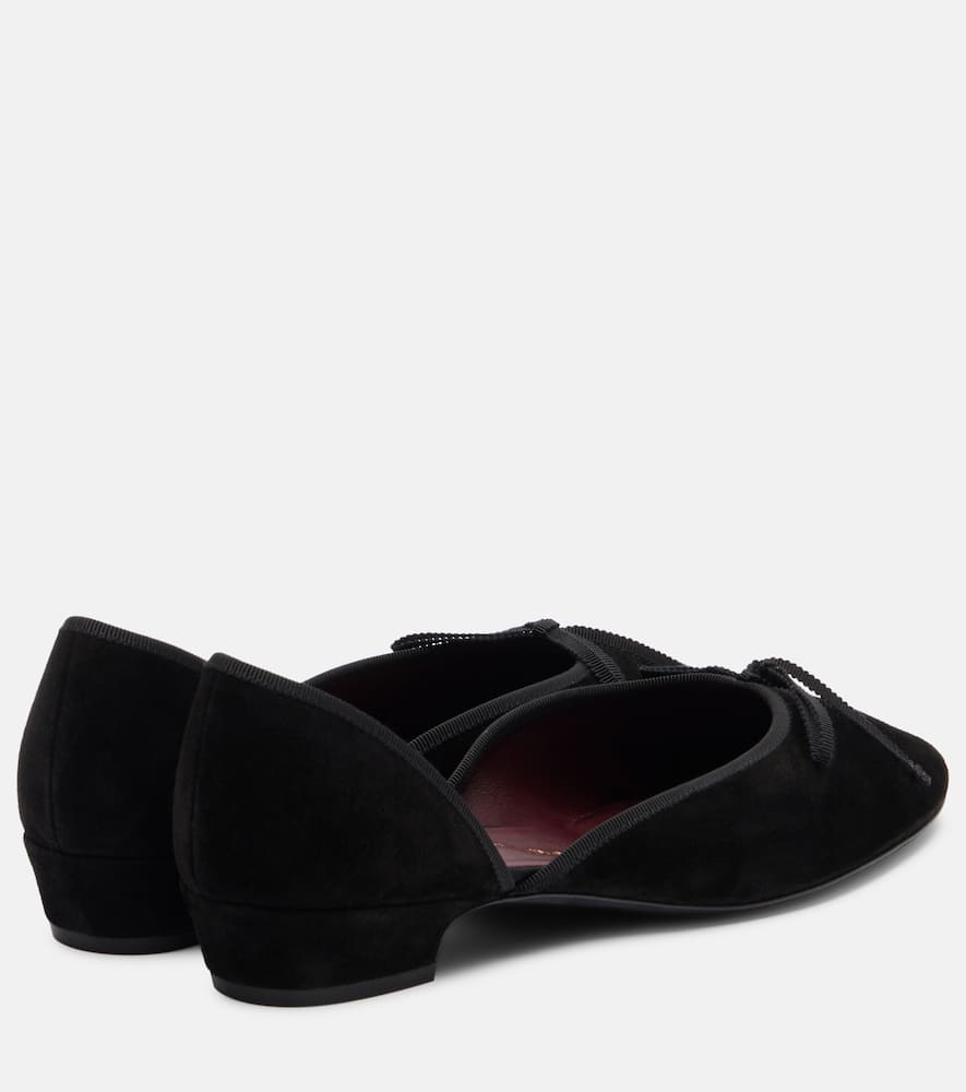 Herbert Levine 247 Suede Ballet Flats In Multi