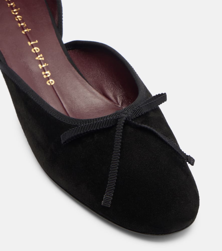 Herbert Levine 247 Suede Ballet Flats In Multi