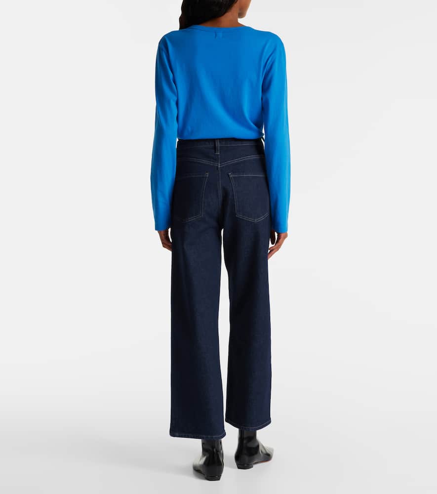 Agolde Ren High-rise Wide-leg Jeans In Blue