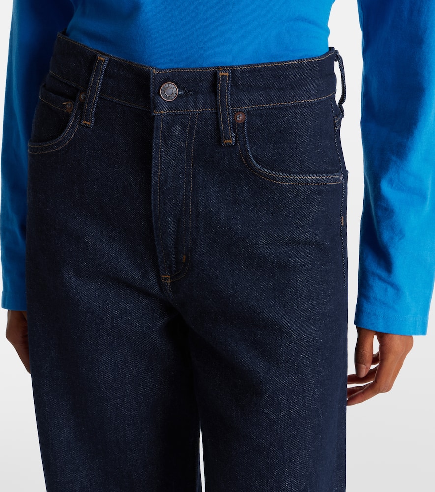 Agolde Ren High-rise Wide-leg Jeans In Blue