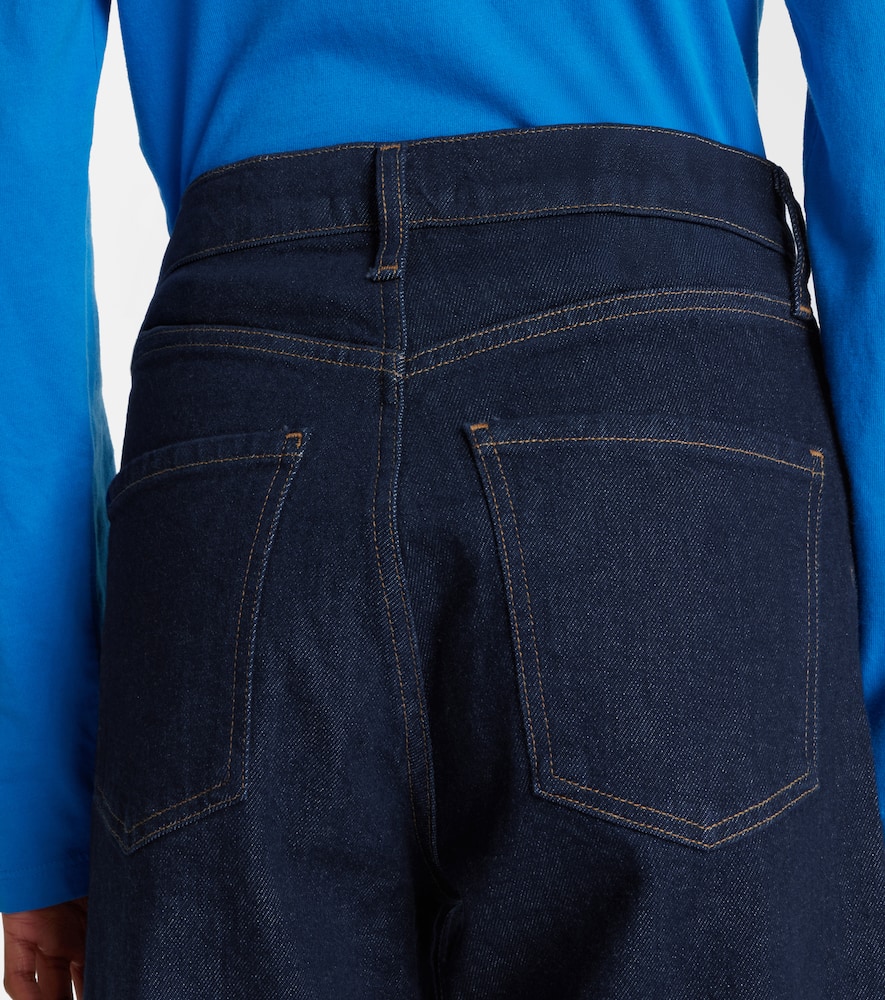 Agolde Ren High-rise Wide-leg Jeans In Blue