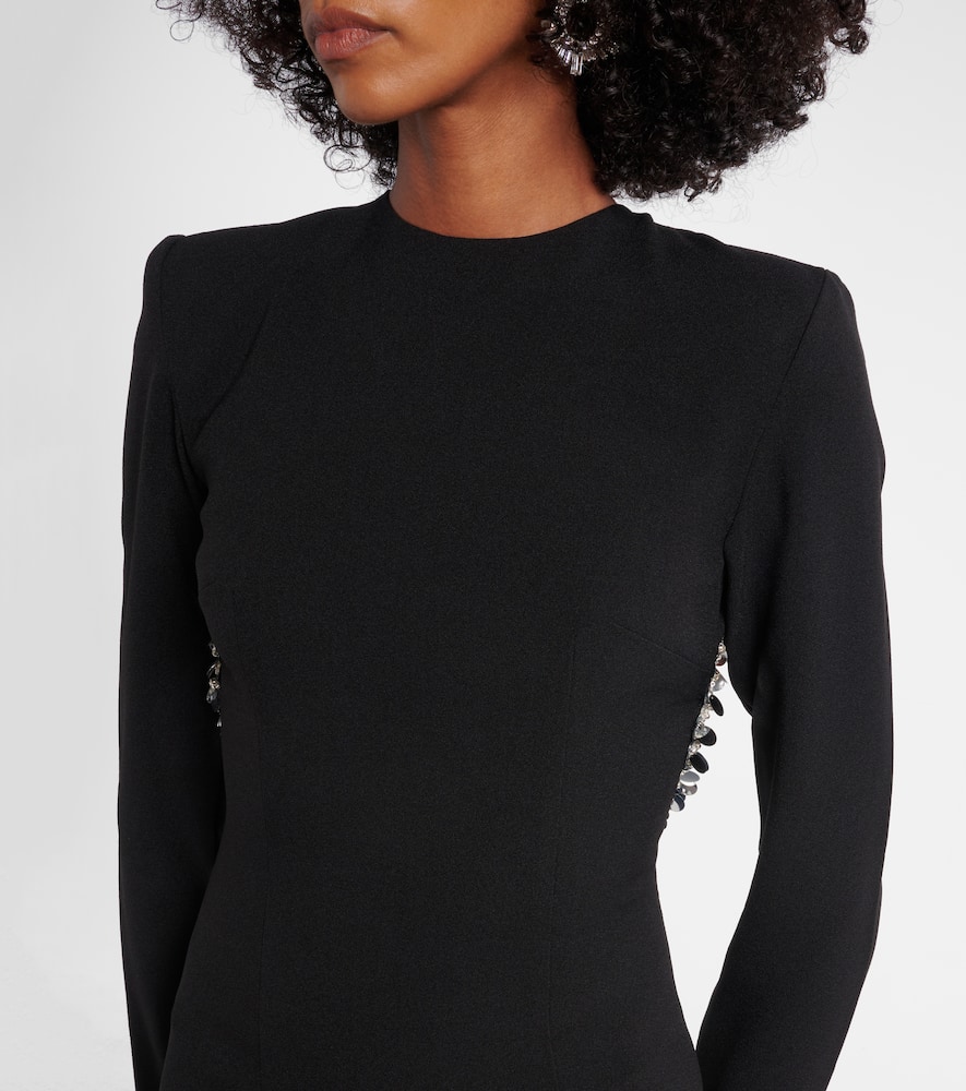 Rotate Birger Christensen Open-back Maxi Dress In Black