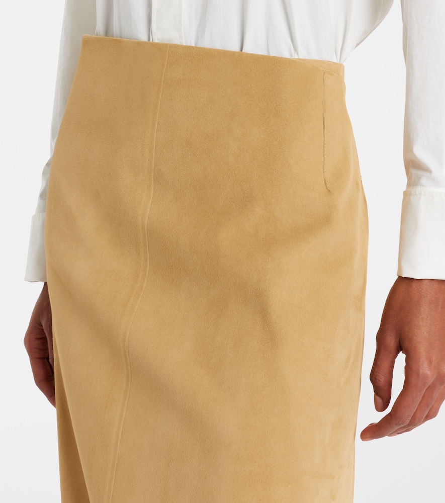  The Row The Row Danas Suede Wrap Skirt 