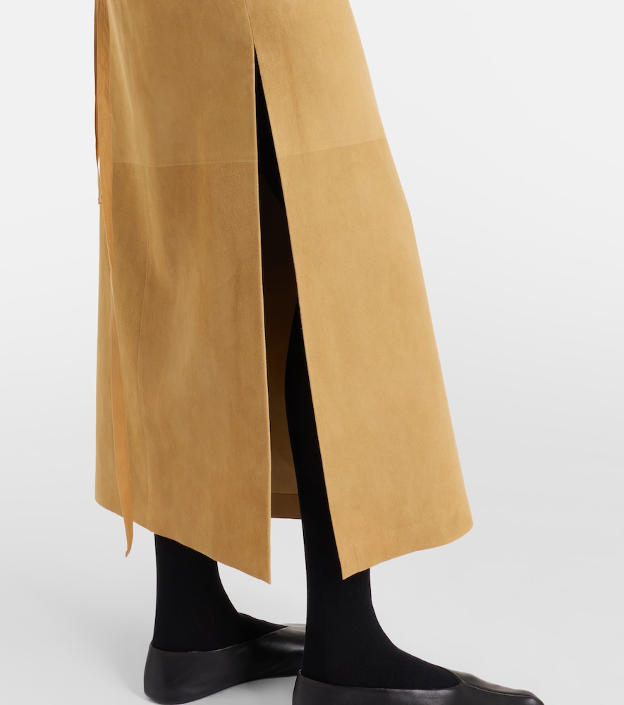 Danas Suede Wrap Skirt