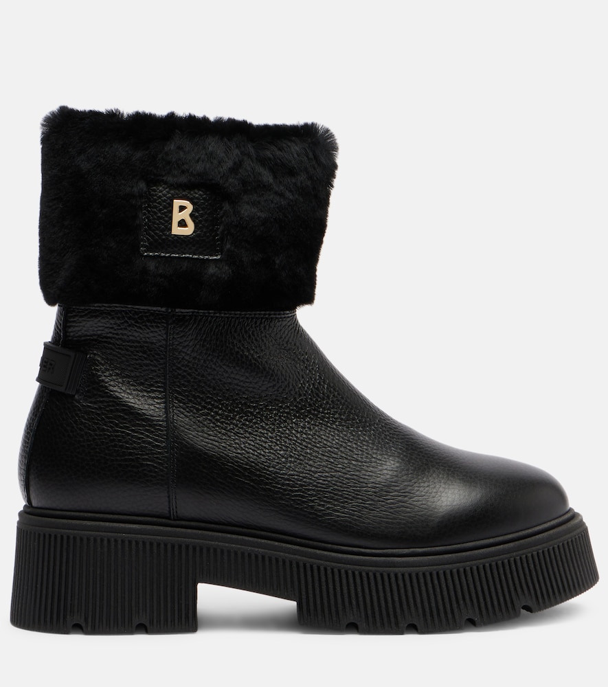  Bogner Bogner Turin Shearling-lined Leather Ankle Boots 