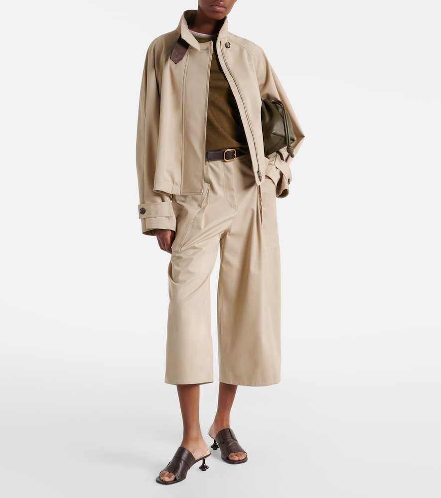  Loewe Loewe Cropped-hose Aus Baumwolle Und Seide 