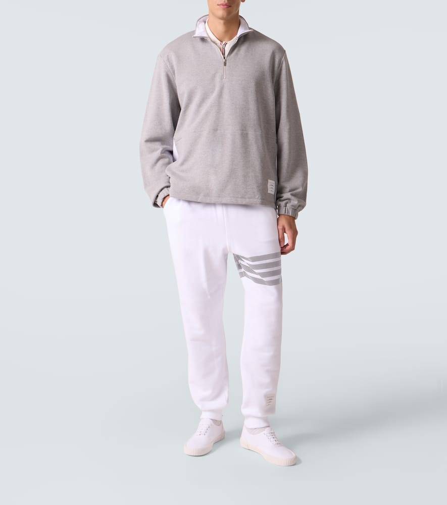 Thom Browne Heritage Canvas Sneakers In White