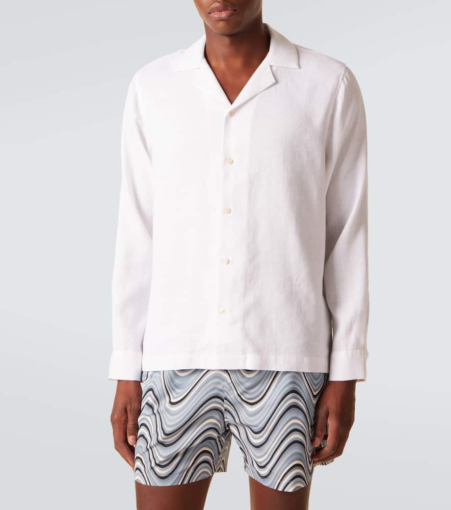 Frescobol Carioca Linen And Cotton Shirt In White
