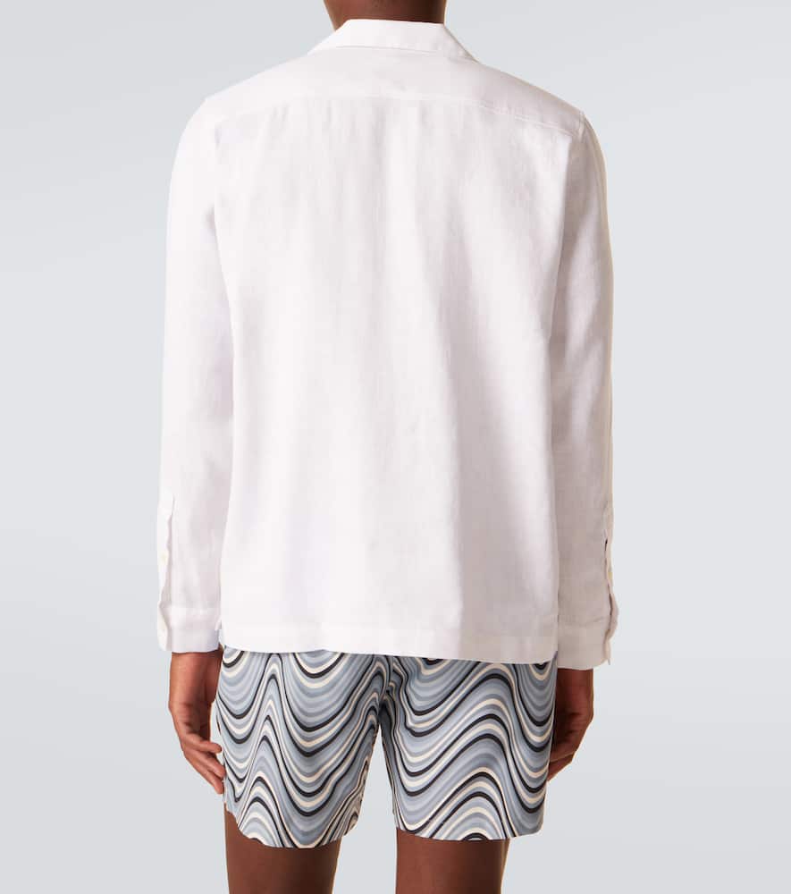 Frescobol Carioca Linen And Cotton Shirt In White