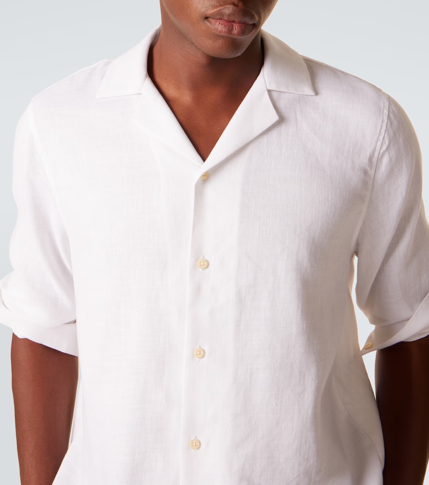 Frescobol Carioca Linen And Cotton Shirt In White