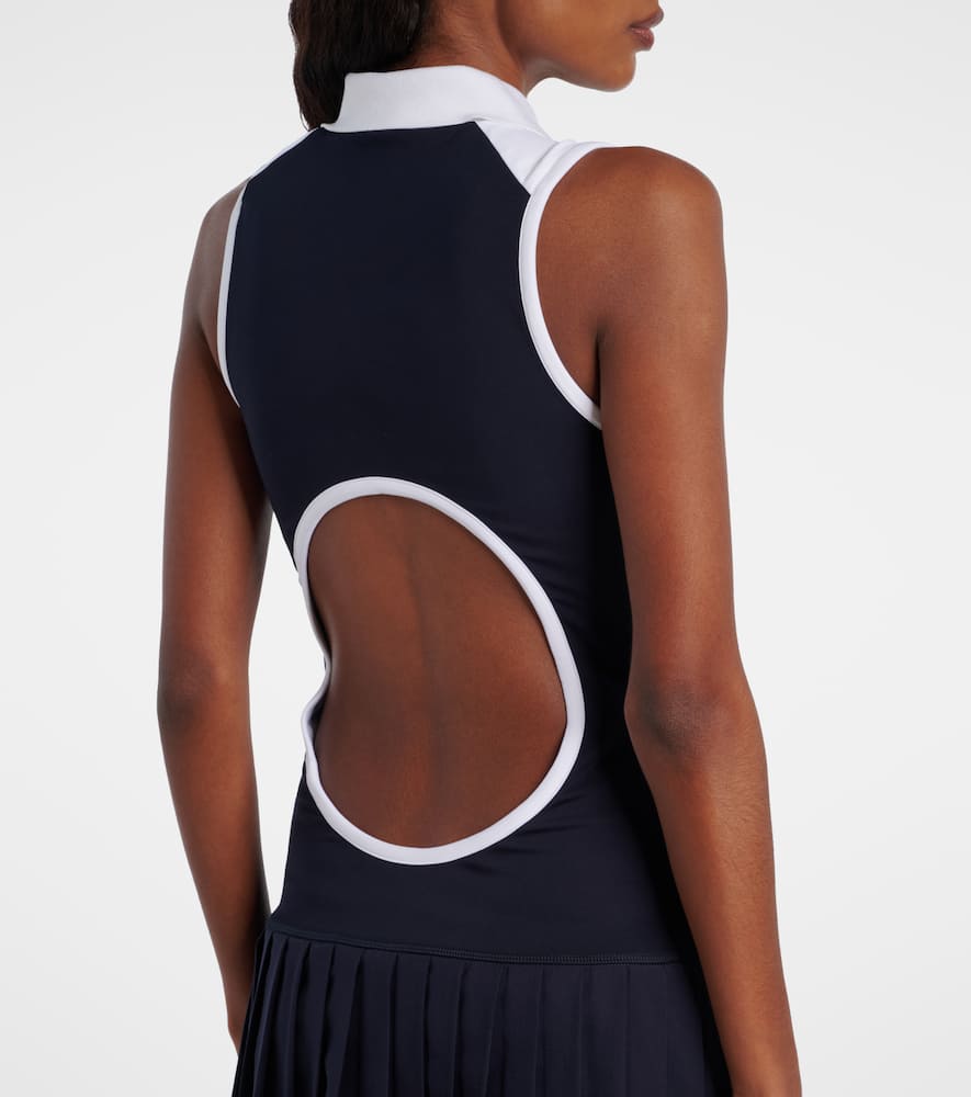 Miu Miu X New Balance Jersey Tennis Dress In Blue