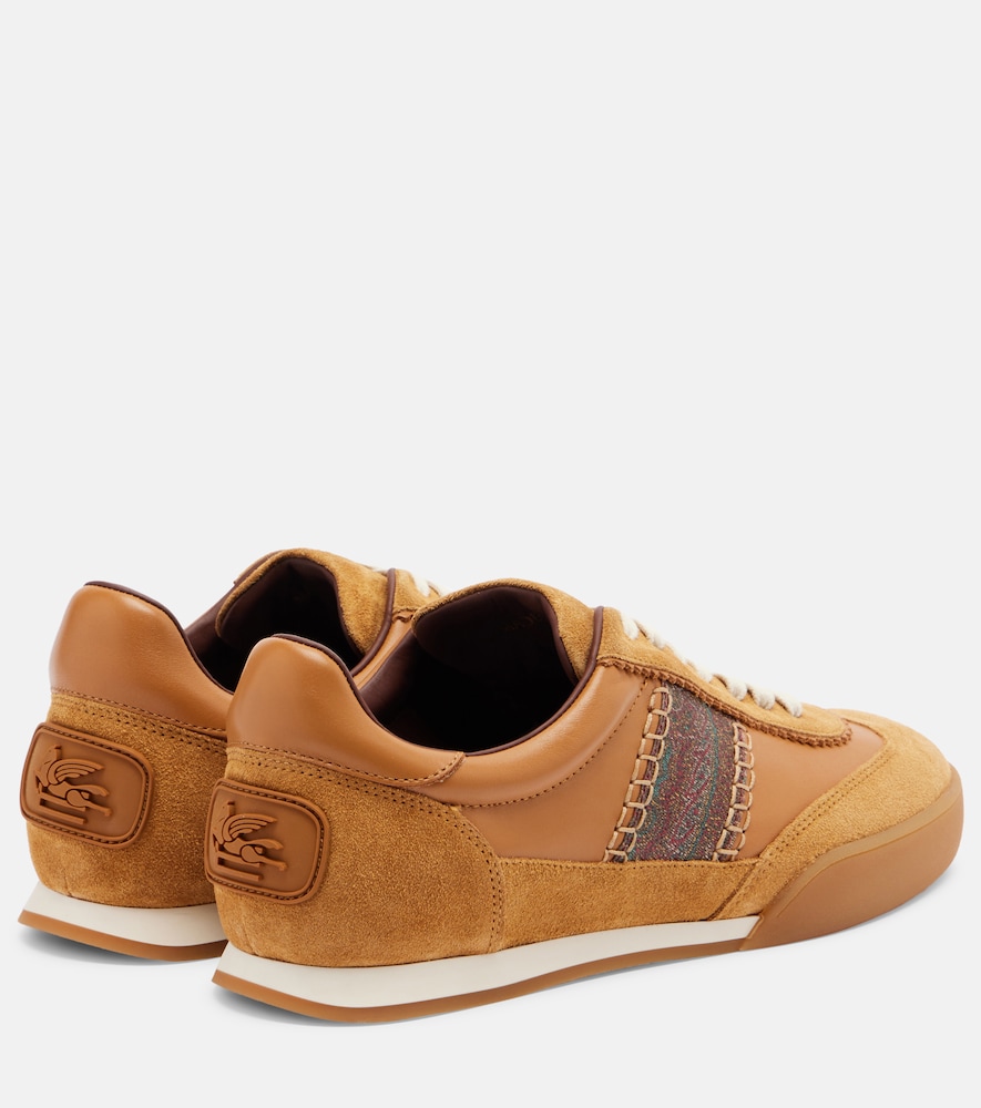  Etro Etro Sneakers Pegaso Aus Leder Mit Veloursleder 