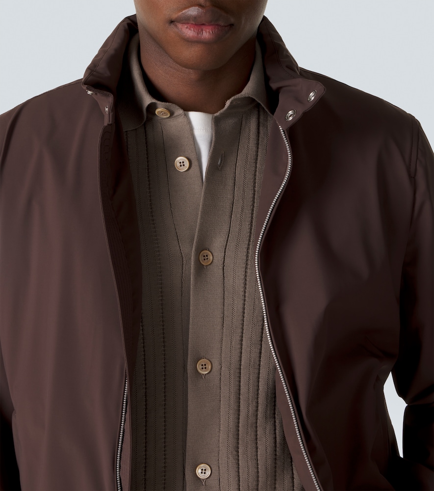 Ribbed-Knit Cotton Cardigan