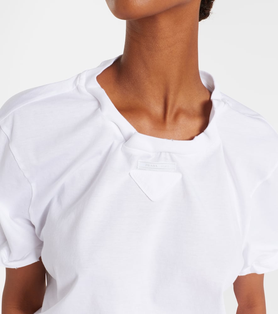 Prada Oversize Crew Neck T-shirt In White