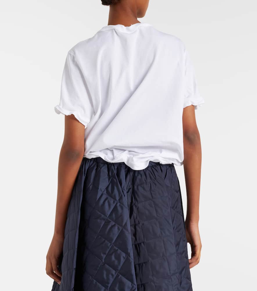 Prada Oversize Crew Neck T-shirt In White