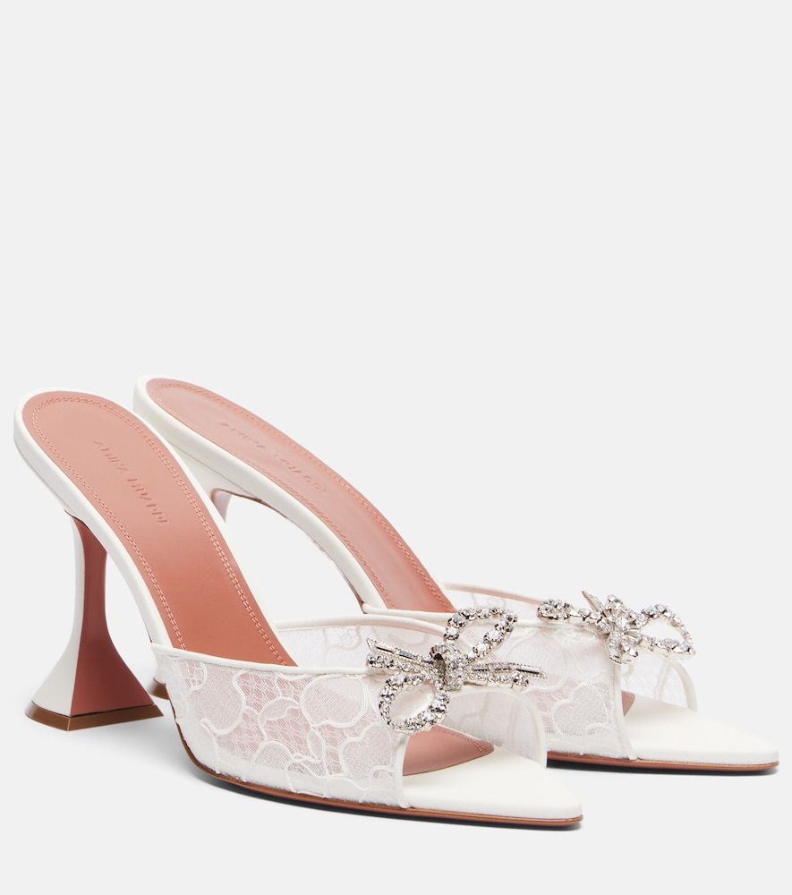 Verzierte Mules Rosie aus Spitze