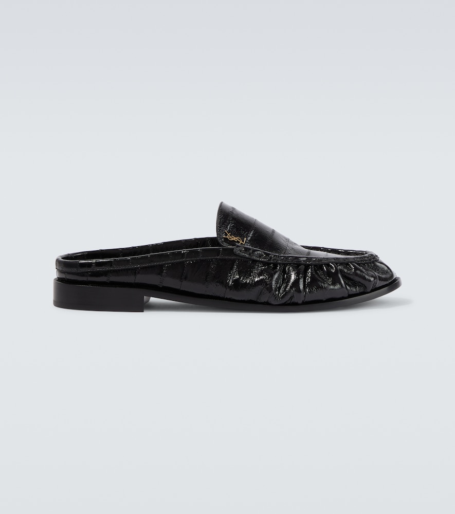 Saint Laurent Le Loafer eel leather mules