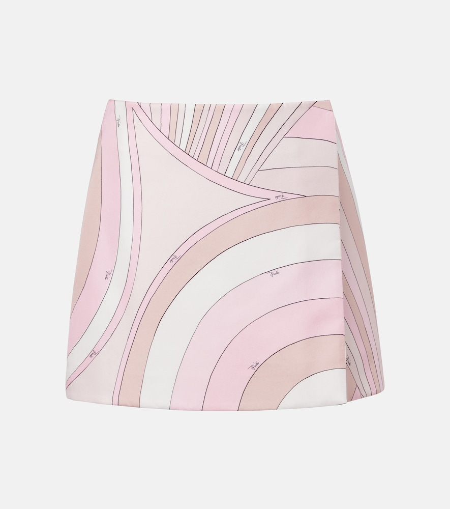 Pucci Iride silk twill miniskirt