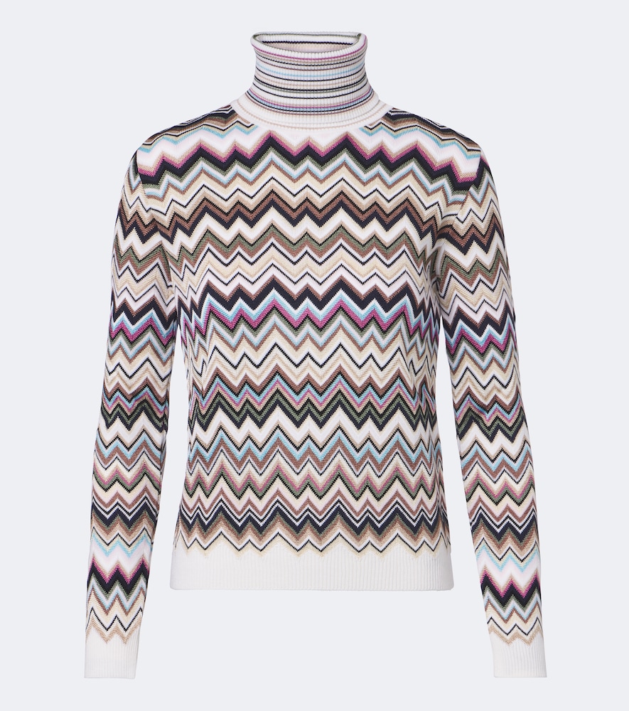 Missoni Pull à col roulé Zigzag