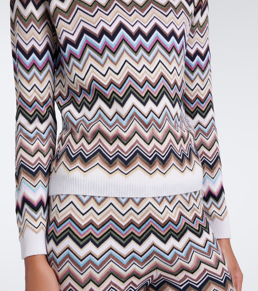 Zigzag Turtleneck Sweater
