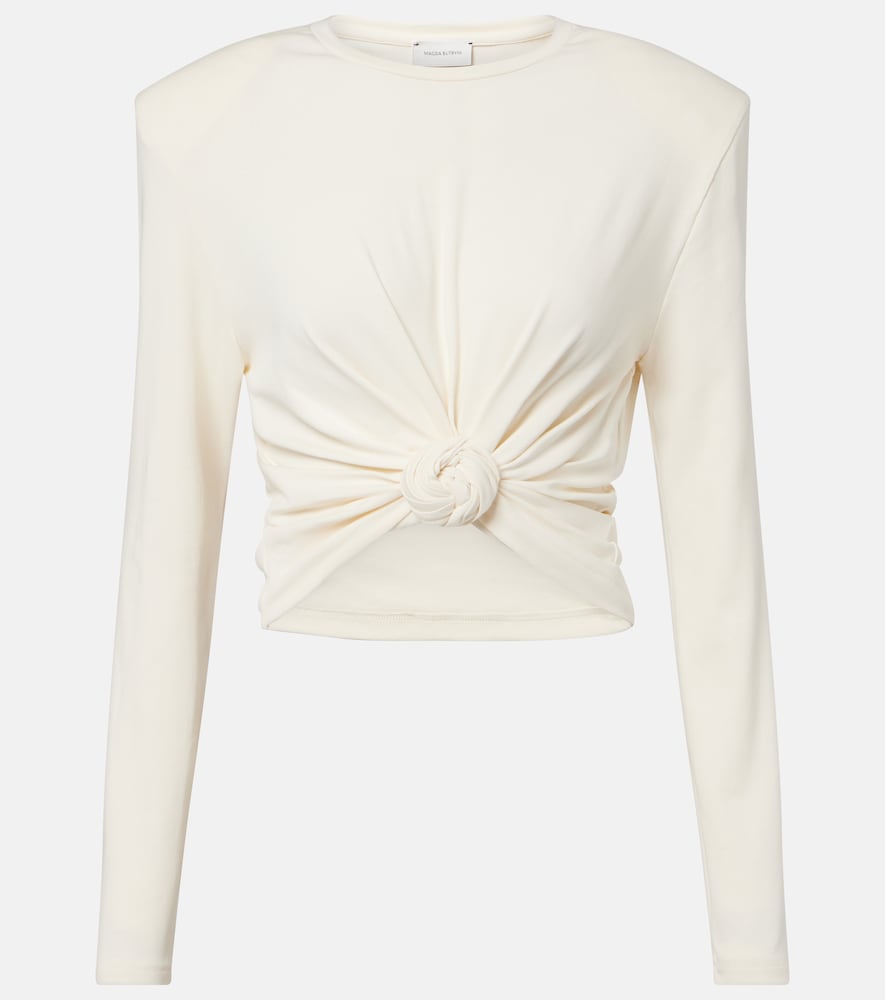 Cropped-Top aus Jersey