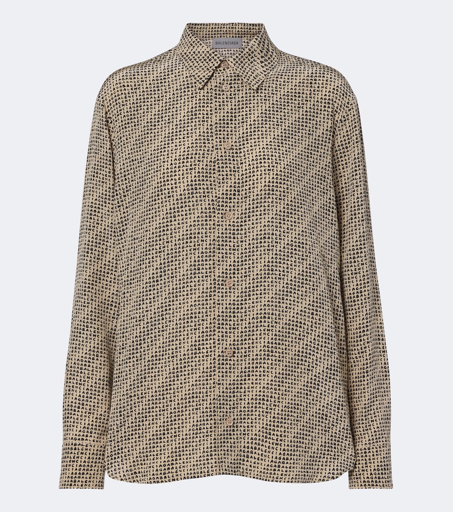 Camicia in seta con stampa